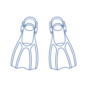Open Heel Fins