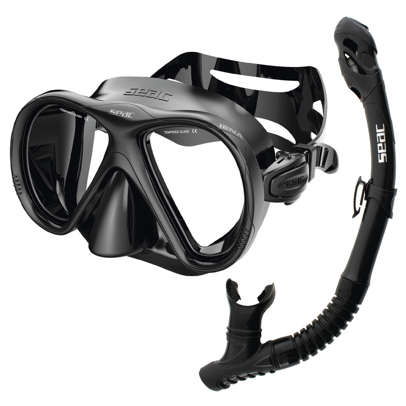 SEAC IENA Mask & Dry Snorkel Set